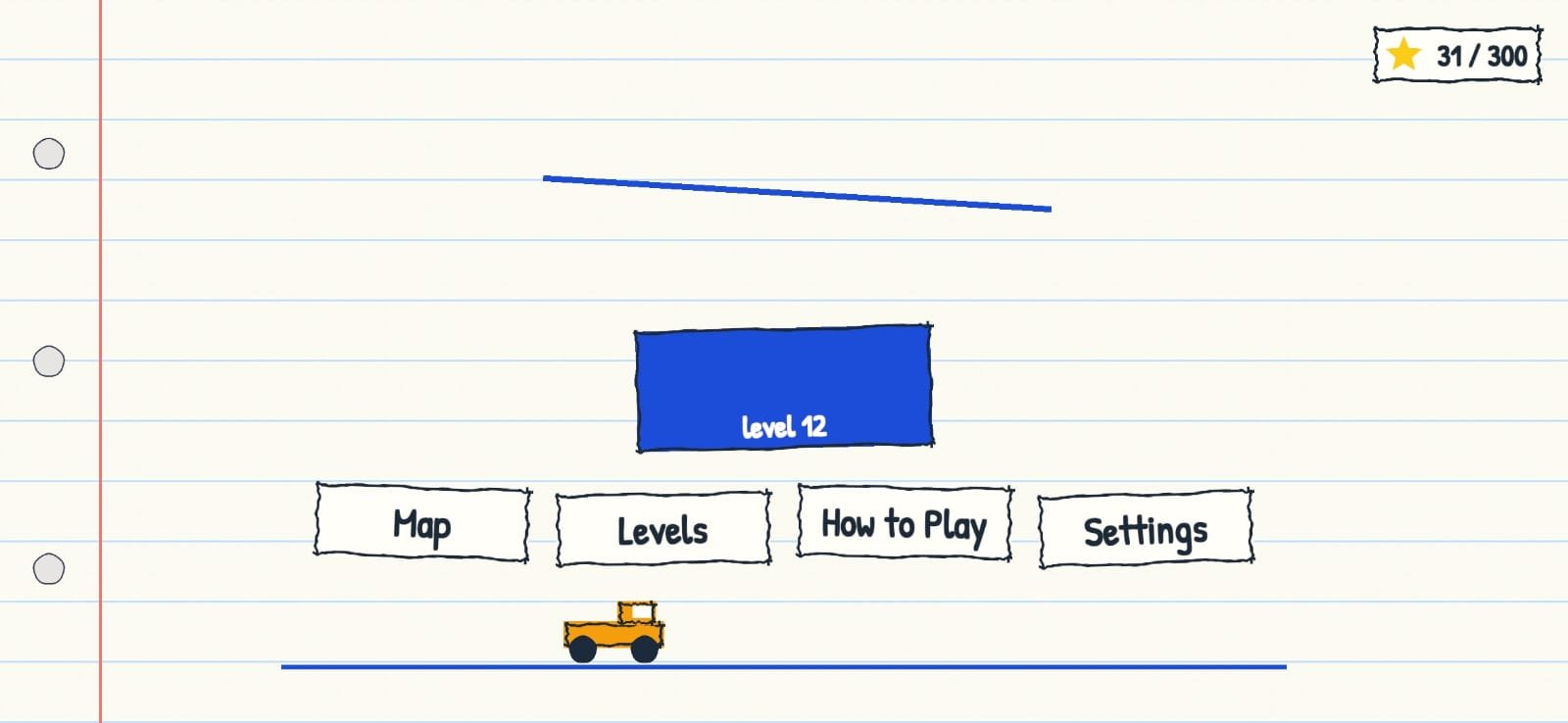 Doodle Tow main menu